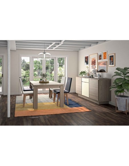 SOHO - Chaise PU gris