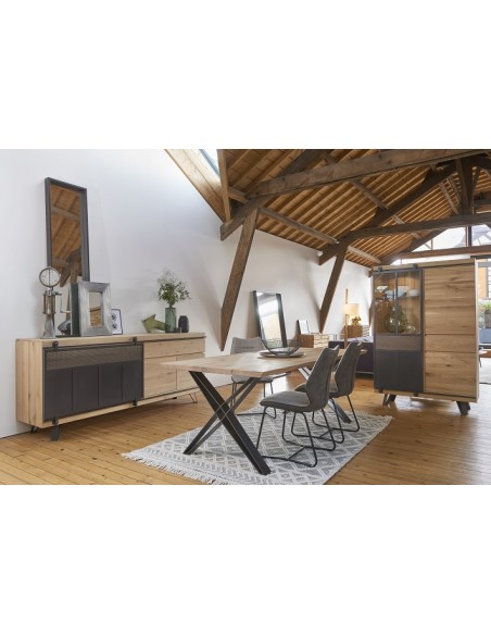 SCISSION - Vitrine 1 porte coulissante hors éclairage