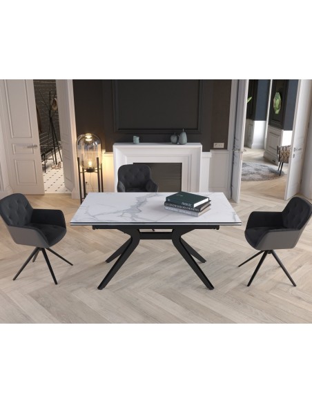 ATTRAIT - Table 2 allonges rétractables