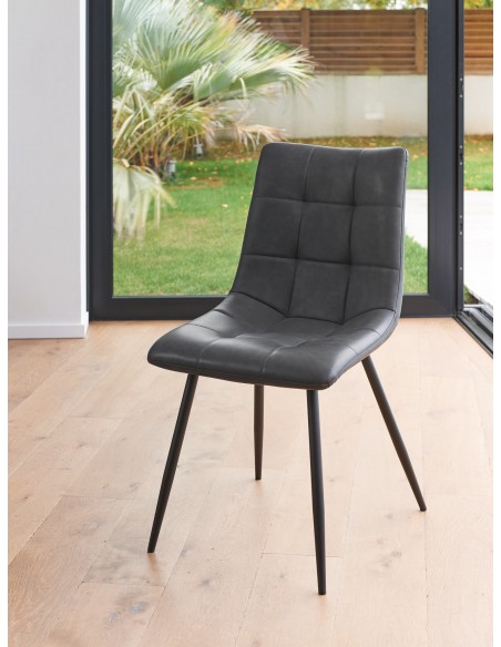 IZA - Chaise textile enduit