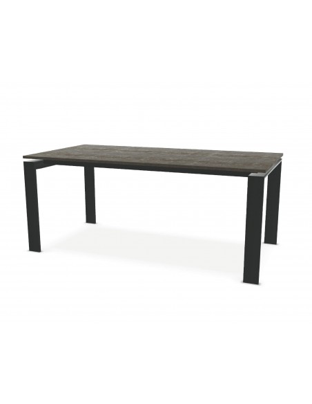 Table de repas Urban avec 2 allonges papillon en bout
