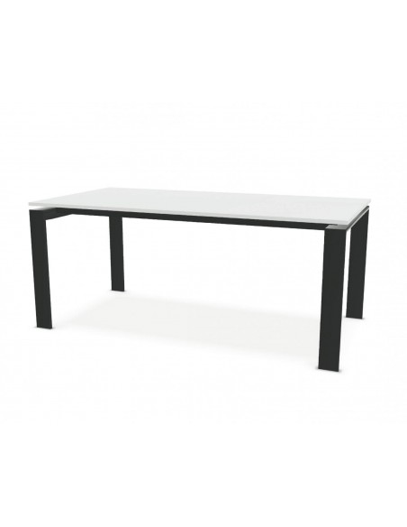 Table de repas Urban avec 2 allonges papillon en bout