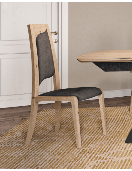 FLORE - Chaise en bois chêne massif