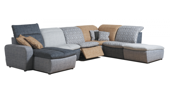 LESLY - Pouf fixe élément composable
