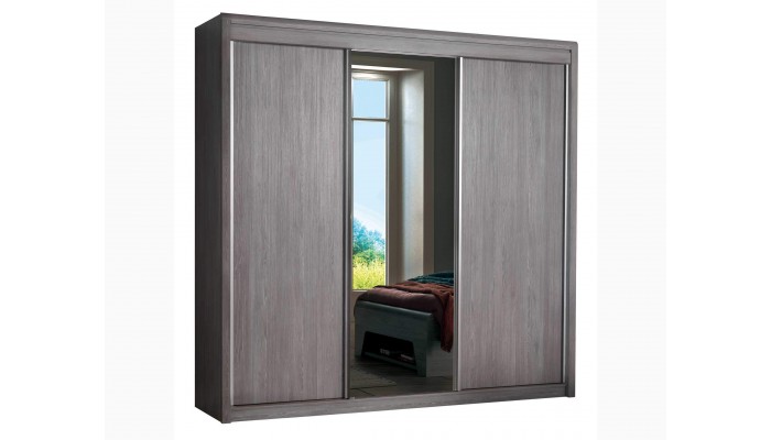 MULTY - Armoire 3 portes coulissantes dont 1 porte miroir