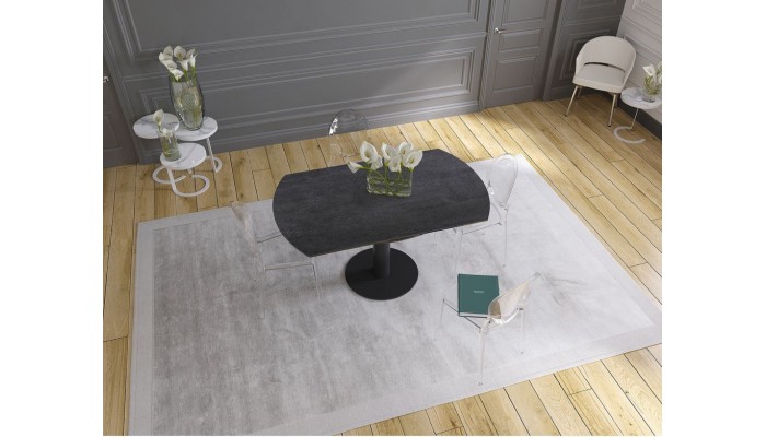 UNA - Table de repas extensible deux allonges...