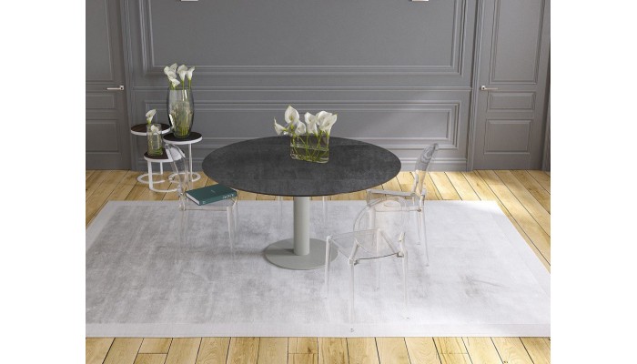 UNA - Table de repas extensible deux allonges...