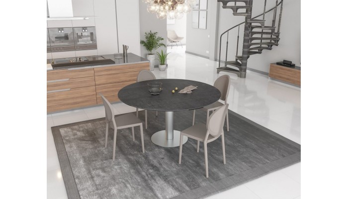 UNA - Table de repas extensible deux allonges...