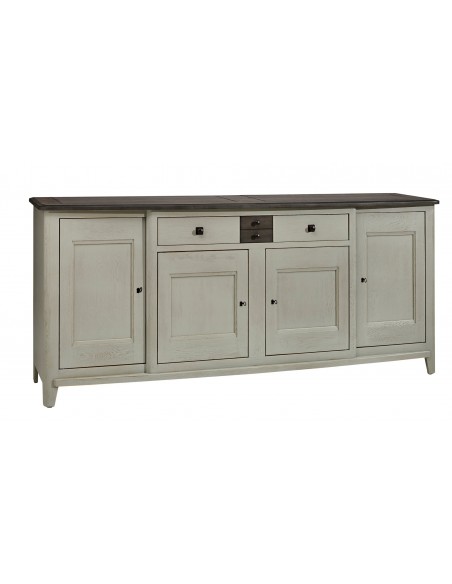 RAFFINE - Buffet enfilade 4 portes 1 tiroir grand modèle existe en 3 finitions