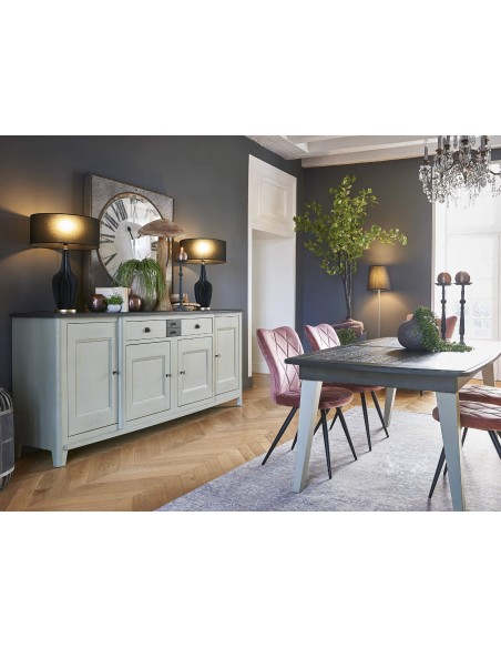 RAFFINE - Buffet enfilade 4 portes 1 tiroir grand modèle existe en 3 finitions