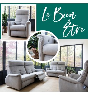 VARRO - Canapé trois places deux relax électriques 2