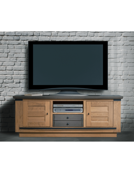 ANGEL - Meuble tv 2 portes 1 tiroir 1 niche